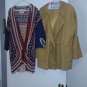 2 lightweight tops/jackets